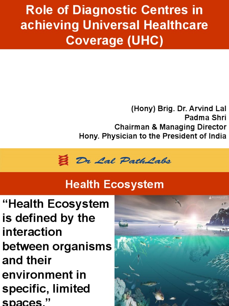 Role of Diagnostic Centres in Achieving Universal Healthcare Coverage