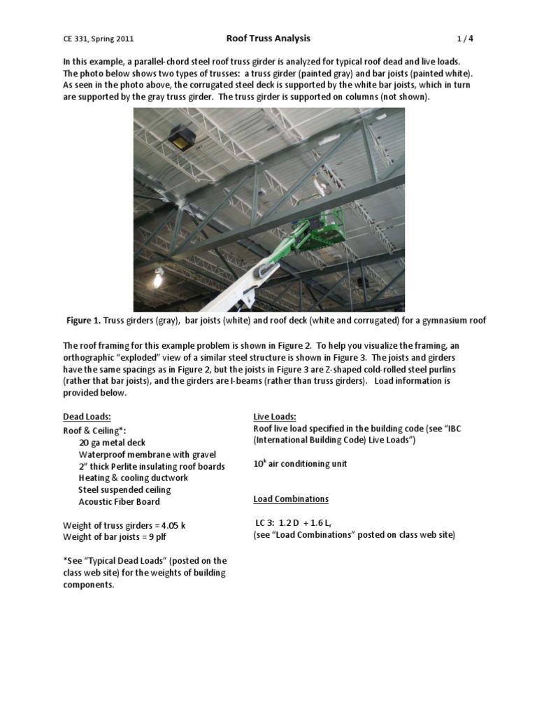 Roof Truss Analysis | PDF | Truss | Roof