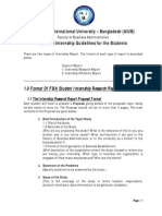 Internship Report Format Fall 2012 02Oct