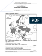 Test Partea I - Geografie