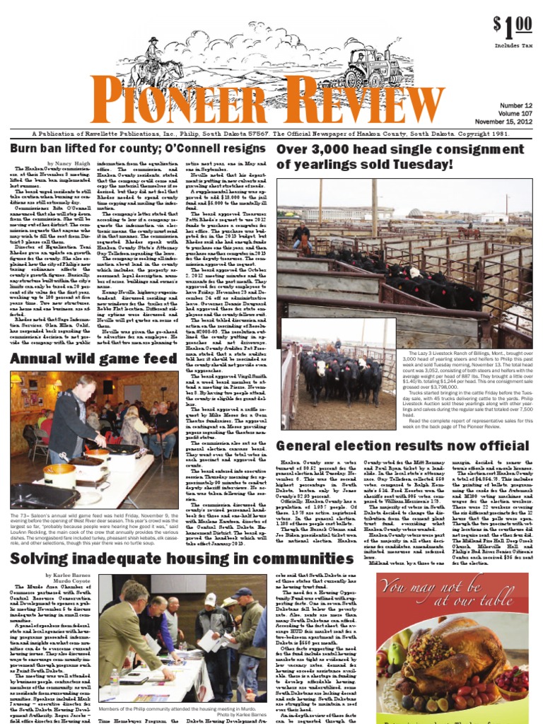 Pioneer Review, November 15, 2012 PDF Coffin Affordable Housing photo image image