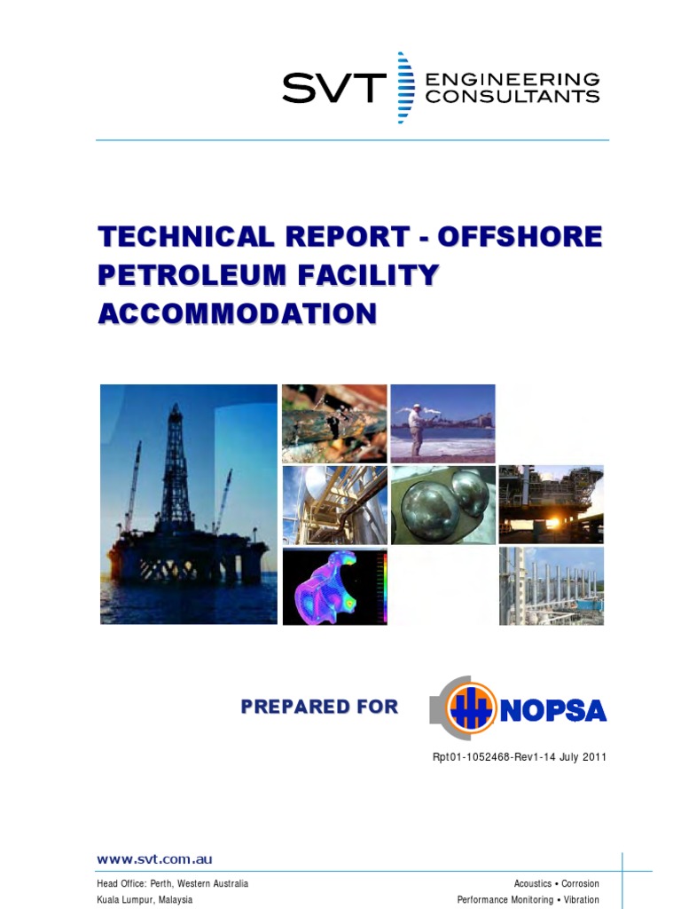 Offshore Accommodation Design Report | PDF | Noise | Offshore Drilling