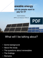 Renewable Energy. How Much Do People Want To Pay For It?