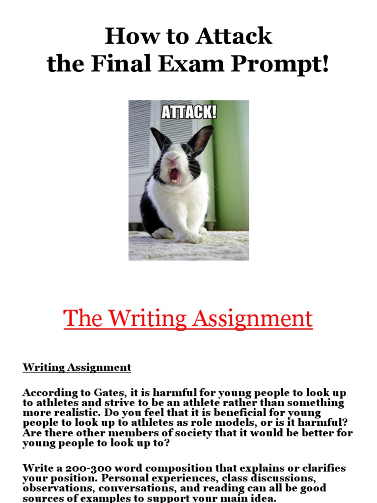 How To Attack The Final Exam Prompt | PDF | Sentence (Linguistics) | Syntax
