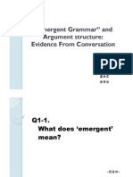 Emergent Grammar