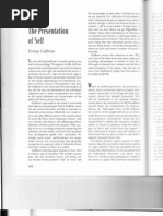 Download Goffman - Presentation of Self in Everyday Life by szdanta01 SN113270774 doc pdf