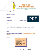 Ficha de Pre InscripciÓn