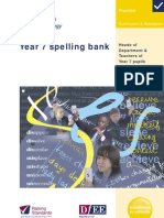 Year 7 Spelling Bank