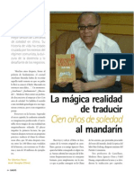 La Mágica Realidad de Traducir Cien Años de Soledad Al Mandarín
