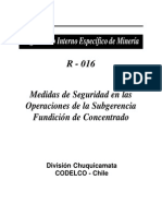 Medidas de Seguridad en Las Operaciones de La Subgerencia Fundicion Concentrado