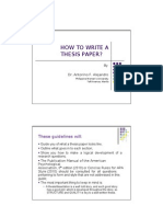How To Write A Thesis Paper?: These Guidelines Will