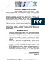 TRABAJO EN ALTURAS Caso Práctico - MEDIDAS PREVENTIVAS