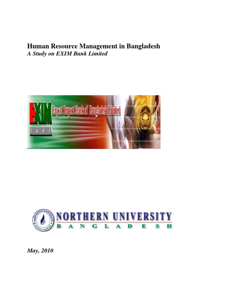 Human Resource Management in Bangladesh - Exim Bank | PDF | Asset ...