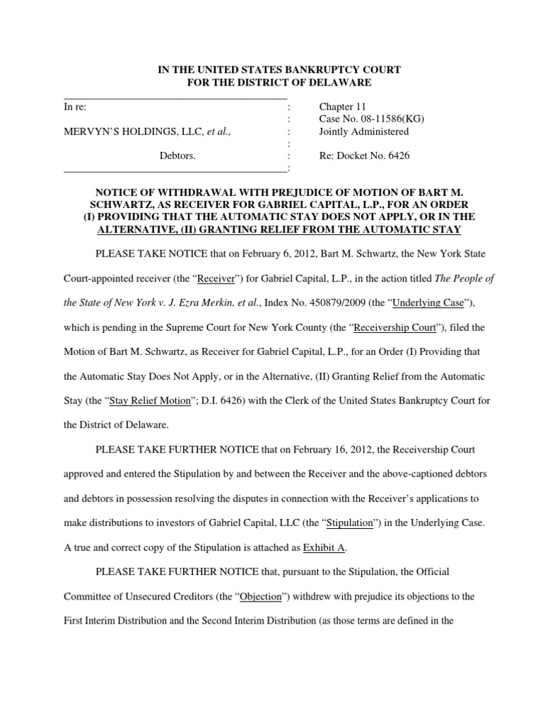 The State of New York v. J. Ezra Merkin, Et Al., Index No. 450879/2009