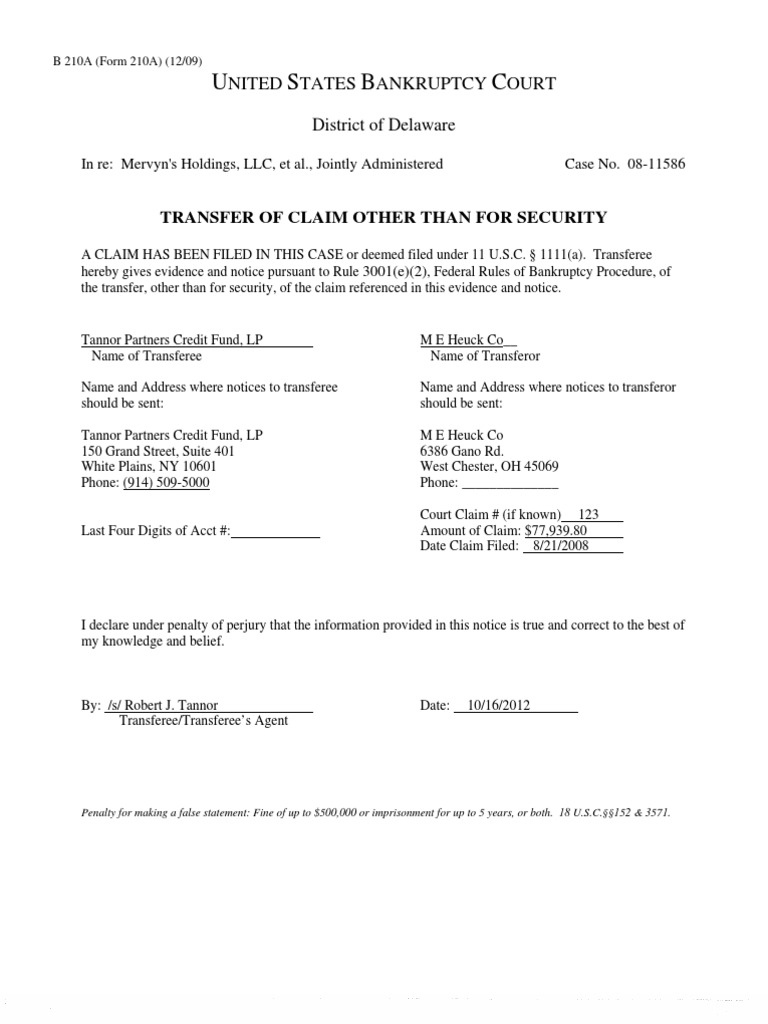 U S B C: Nited Tates Ankruptcy Ourt | PDF | Law