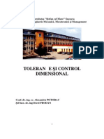 Tolerante Si Control Dimensional Curs