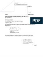 Notice To Transfer of Claim Pursuant To Rule 3001 (E) (1) To: Transferor: Mti Industries 31632 North Ellis Drive, Unit 301 VOLO, IL 60673