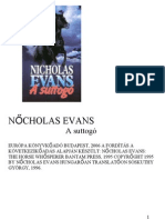 Nicholas Evans A Suttogo