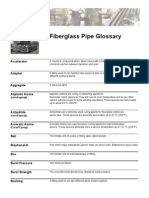 Fiberglass Pipe Glossary: Accelerator Adapter Aggregate Aliphatic Amine