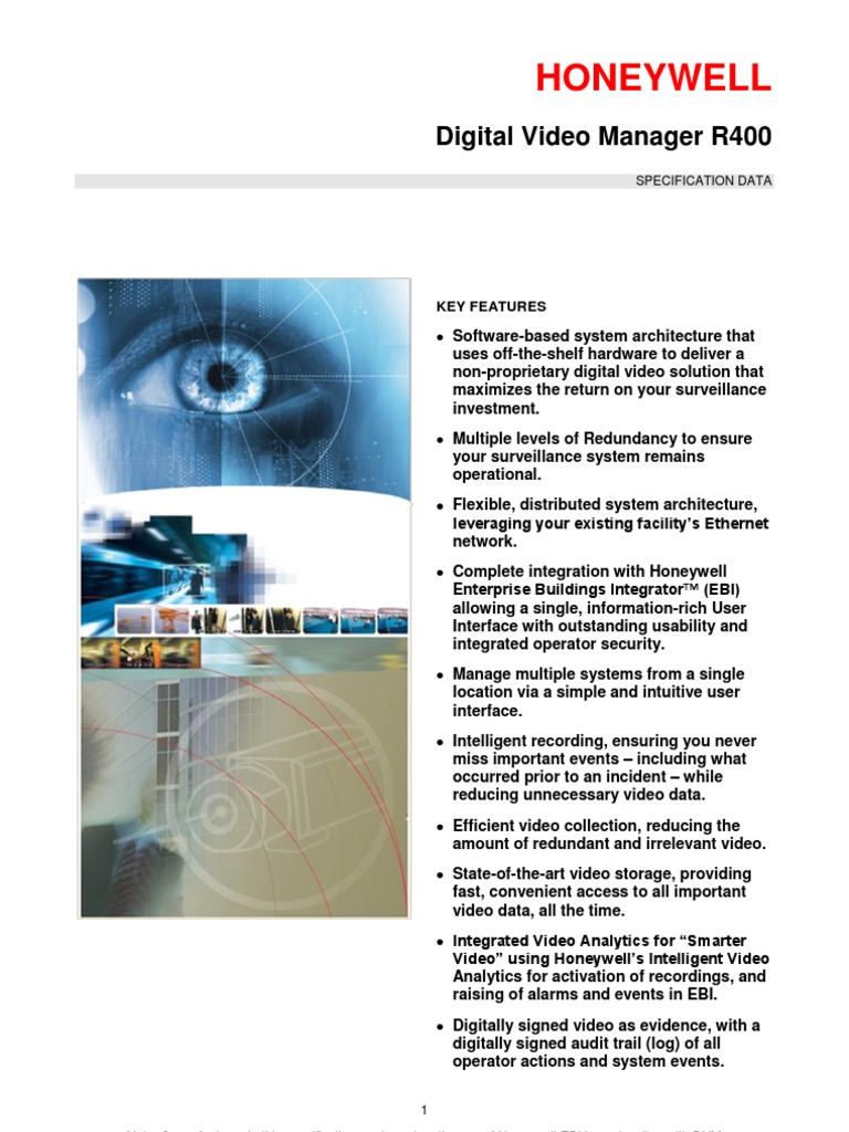 Honeywell: Digital Video Manager R400 | PDF | Closed Circuit Television ...