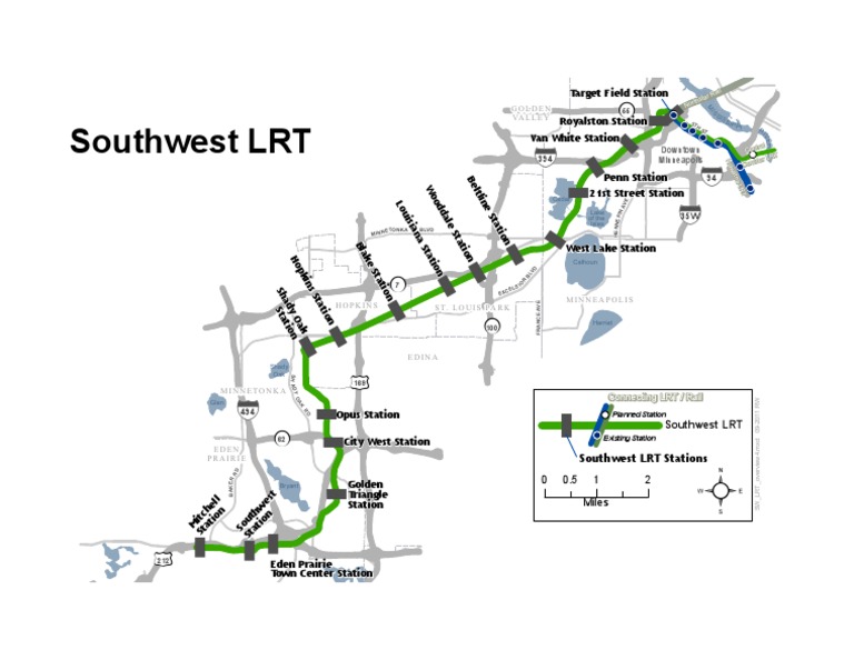 Southwest LRT Stations Overview Map | PDF