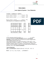 Gauss Elimination Notes