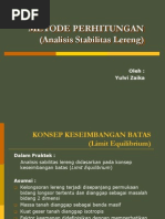 Download METODE PERHITUNGAN LERENG by dannyzuan SN113355492 doc pdf