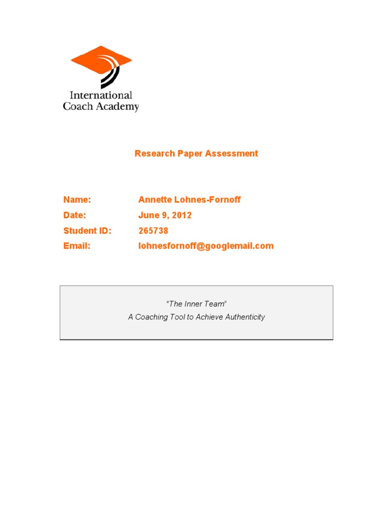 Inner Team: A Coaching Tool for Authenticity | PDF | Career & Growth