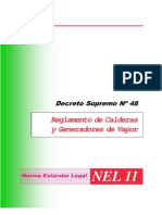 Decreto Supremo #48 Reglamento de Calderas y Generadores de Vapor