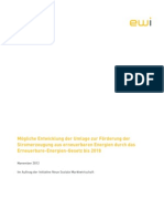 Mögliche Entwicklung Der Umlage Zur Förderung Der Stromerzeugung Aus Erneuerbaren Energien Durch Das Erneuerbare-Energien-Gesetz Bis 2018