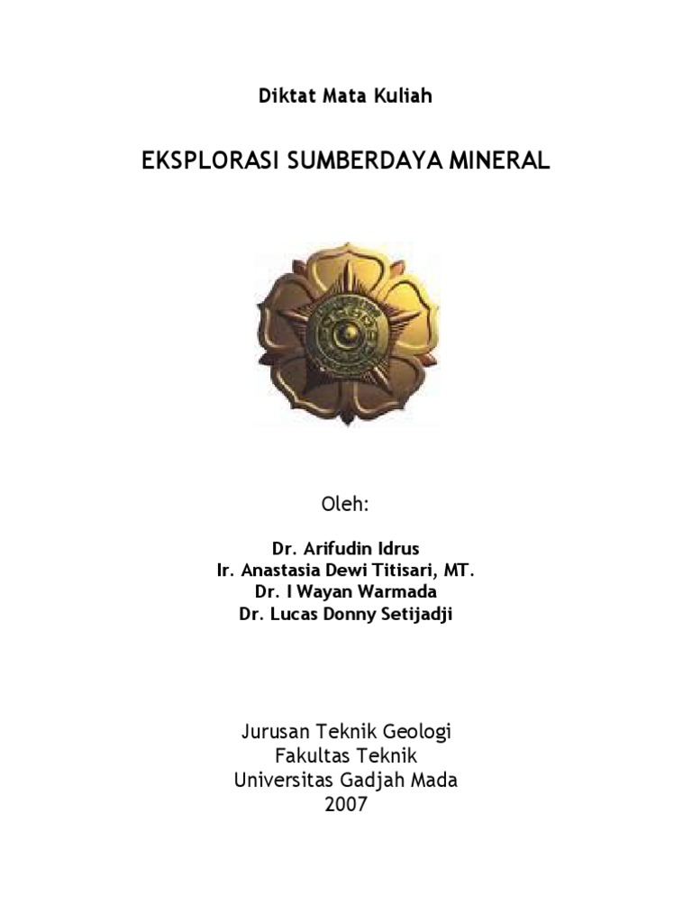 EKSPLORASI SUMBERDAYA MINERAL