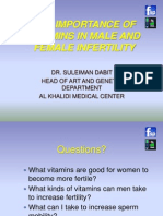 VITAMINS MALE AND FEMALE INFERTILITY