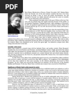 Download Biography of Marie Curie by Sarah Don SN11337825 doc pdf