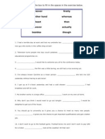 Discourse Markers Worksheet