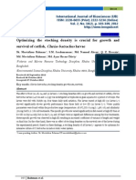 Optimizing the Stocking Density is Crucial for Growth and Survival of Catfish, Clarias Batrachus Larvae