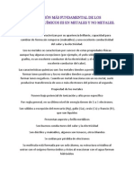 La Clasificación Más Fundamental de Los Elementos Químicos Es en Metales y No Metales