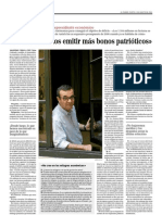 2-08-2011 'No descartamos emitir más bonos patrióticos' (Entrevista Pep Ignasi Aguiló, vicepresidente económico)