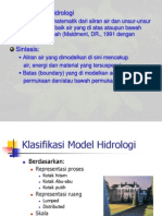 Klasifikasi Model Hidrologi DAS