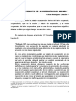 Antecedentes Remotos de La Suspension en El Amparo