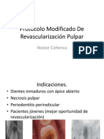 Protocolo Modificado de Revascularización Pulpar