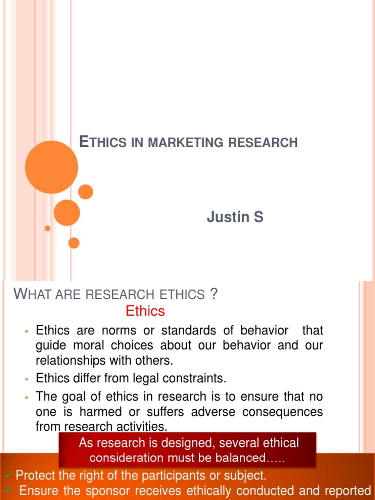 Ethics in Marketing Research PDF Privacy Non Disclosure Agreement