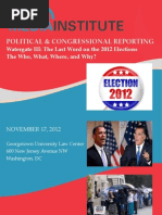 Download POLITICAL  CONGRESSIONAL REPORTINGWatergate III The Last Word on the 2012 ElectionsThe Who What Where and Why by aprillt SN113455629 doc pdf