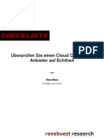 Checkliste: Überprüfen Sie einen Cloud Computing Anbieter auf Echtheit