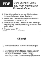 Order Baru Ekonomi Dunia (NIEO)