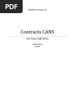 Download Fall 2012 - Contracts Exam CANs by Lindsay Elizabeth Amantea SN113464894 doc pdf