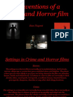 Conventions of A Crime and Horror Film