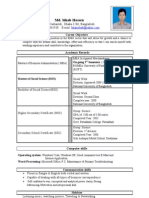 Resume of Md.sihab Hossen-1