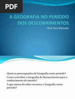 A GEOGRAFIA NO PERÍODO DOS DESCOBRIMENTOS