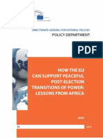 How the EU Can Support Peaceful Post-Election Transitions of Power