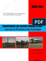 Rapport Sur La Transparence Des Revenus Miniers en RDC